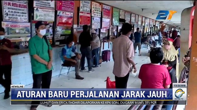 Naik Bus di Terminal Kalideres Wajib Bawa Surat Bebas Covid-19