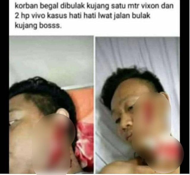 [Cek Fakta] Beredar Foto Korban Pembegalan di Ngancar Kediri? Begini Faktanya