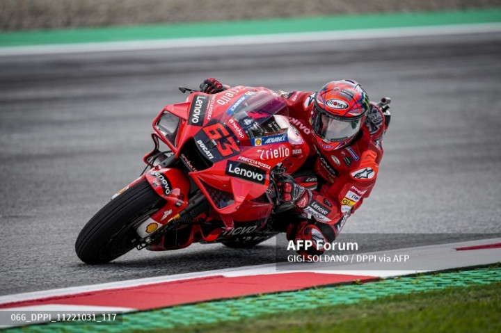 MotoGP Portugal: Bagnaia Raih Pole Position, Ducati PImpin Kualifikasi