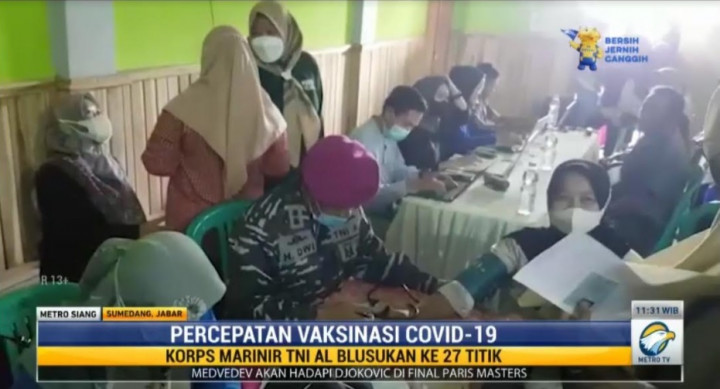 Percepat Vaksinasi Covid-19, Korps Marinir TNI AL Blusukan ke 27 Titik Pelosok