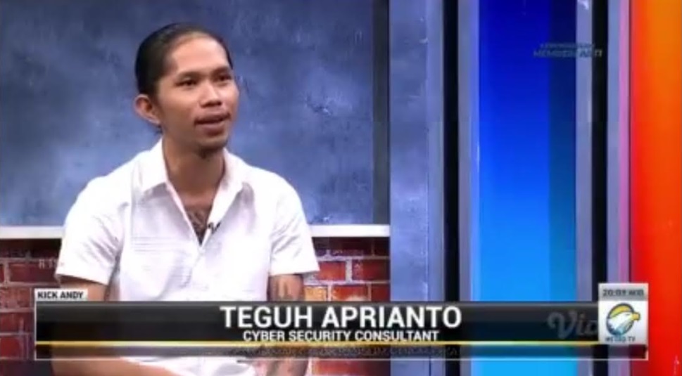 Cyber Security Consultant, Teguh Apriyanto. Metro TV