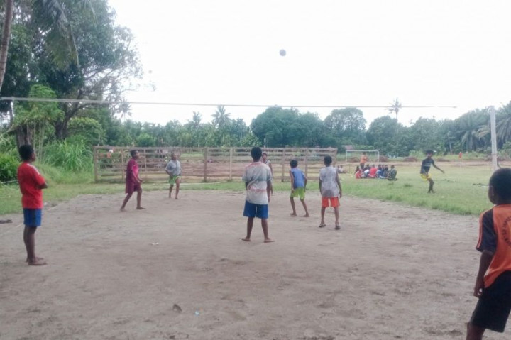 Lahan Tidur di Perbatasan RI-PNG Disulap Jadi Sarana Olahraga