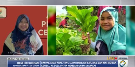 Heni Sri Sundani, Hibahkan Diri Mengajar Anak Petani