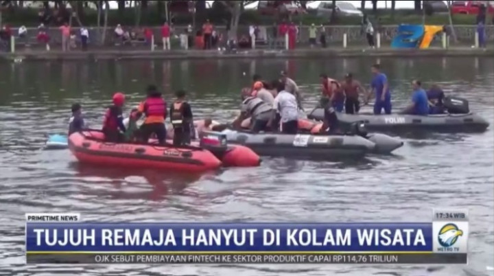 Tujuh Remaja Hanyut di Kolam Wisata, Satu Orang Tewas