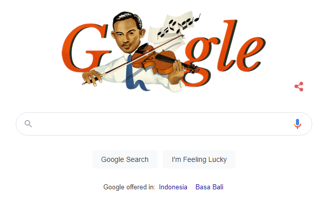 Hari Pahlawan 2021, Google Doodle Tampilkan Sosok Ismail Marzuki