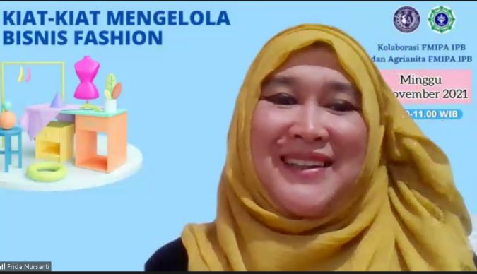 Frida Nursanti, Alumnus IPB University angkatan 32. Foto: Dok IPB