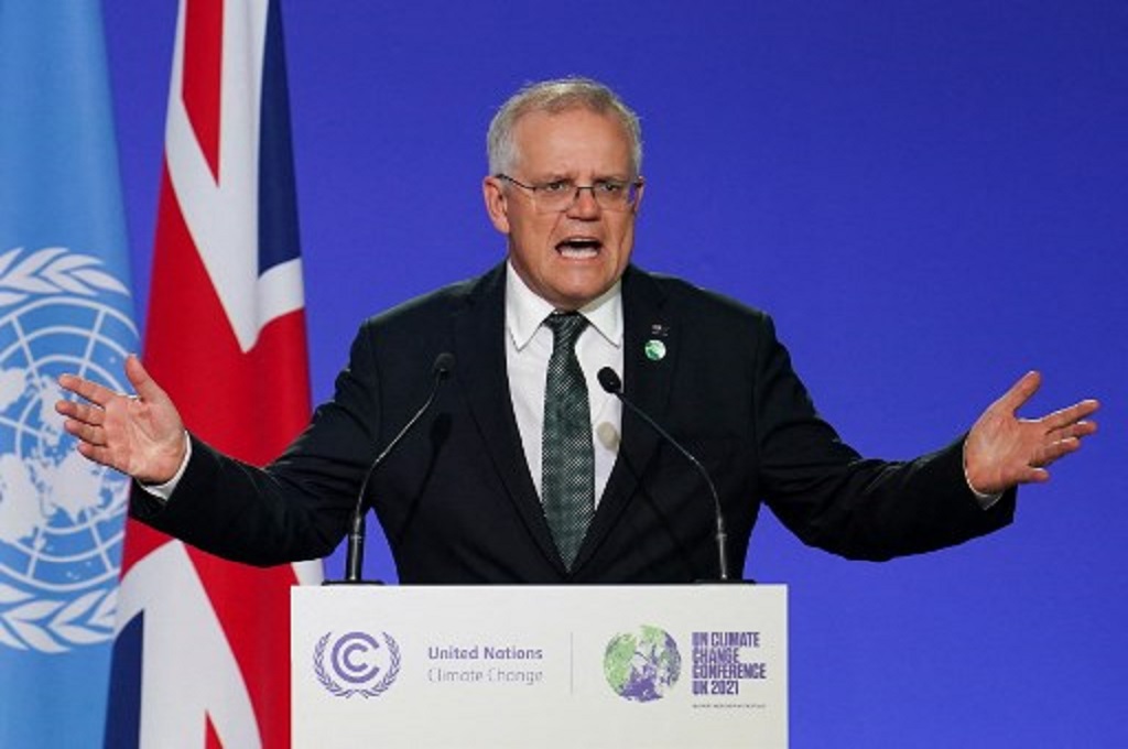 PM Australia Scott Morrison FOTO: Ian Forsyth/POOL/AFP