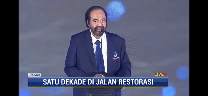 Di Depan Jokowi, Surya Paloh Tegaskan Komitmen Jabatan Presiden 2 Periode