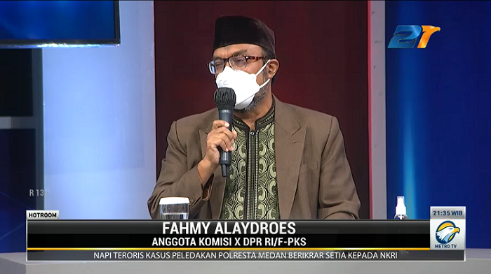 Politikus PKS Fahmy Alaydroes. Foto: Dok/Metro TV