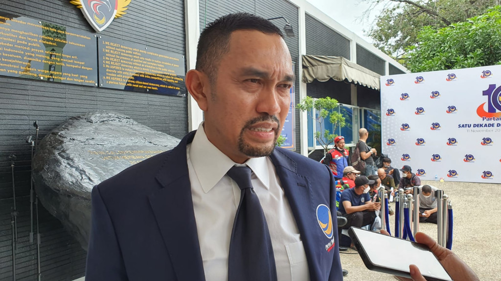 Bendahara Umum DPP Partai NasDem, Ahmad Sahroni/Medcom.id/Fachri
