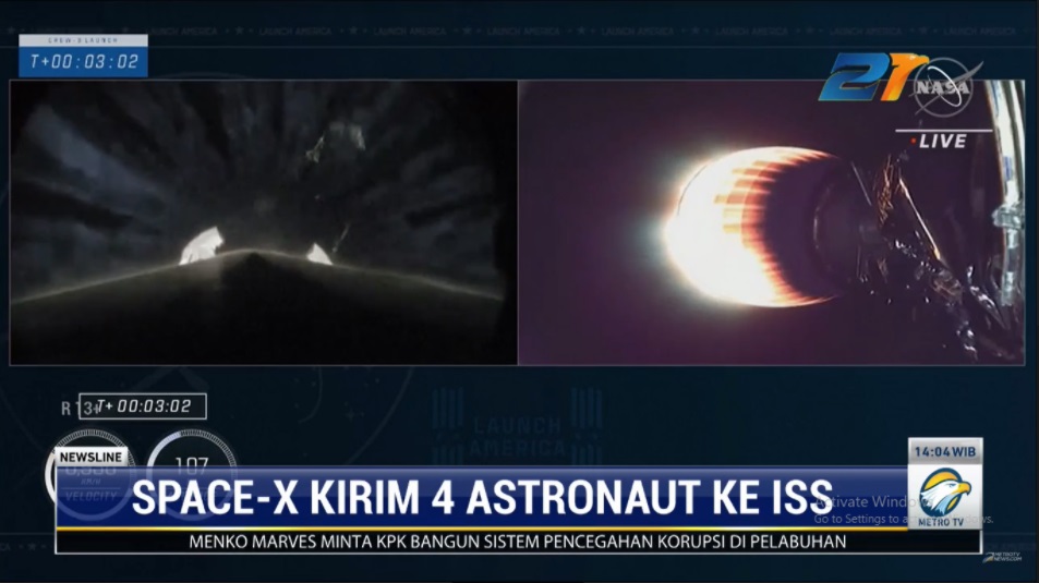 ?Keempat astronautini menjadi orang yang ke enam ratus yang berhasil mencapai luar angkasa dalam kurun waktu 60 tahun terakhir. Metro TV