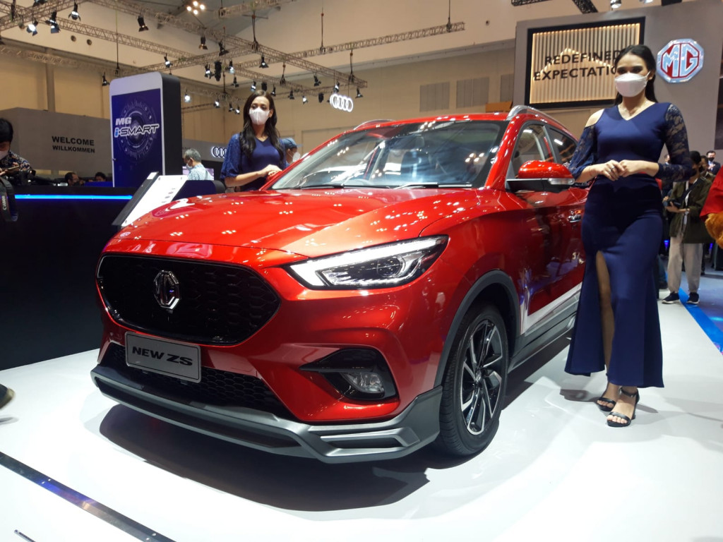 MG perkenalkan model edisi terbatas Liverpool FC di GIIAS 2021. (adri/medcom.id)