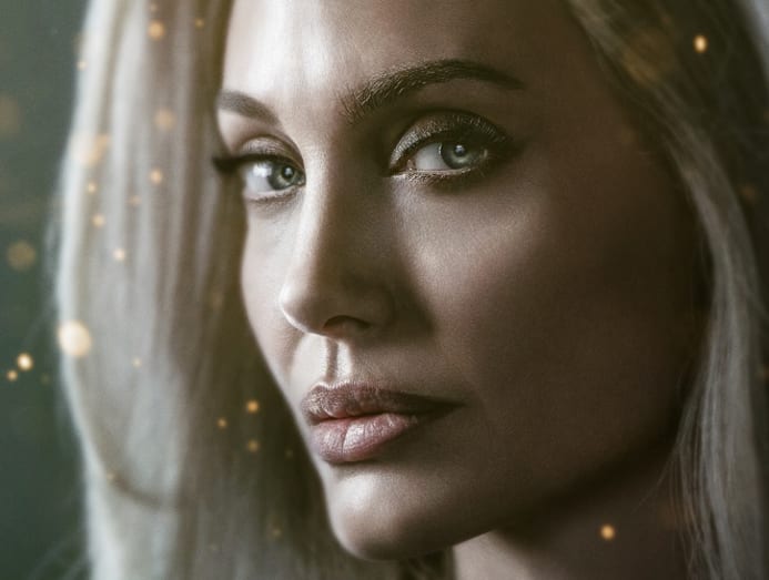 Angelina Jolie sebagai Thena dalam film Eternals. Foto: Marvel Studios