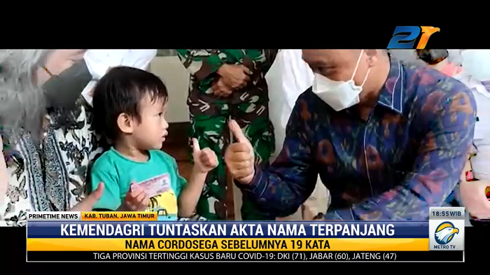 Kemendagri Tuntaskan Akta Lahir Anak dengan Nama Terpanjang