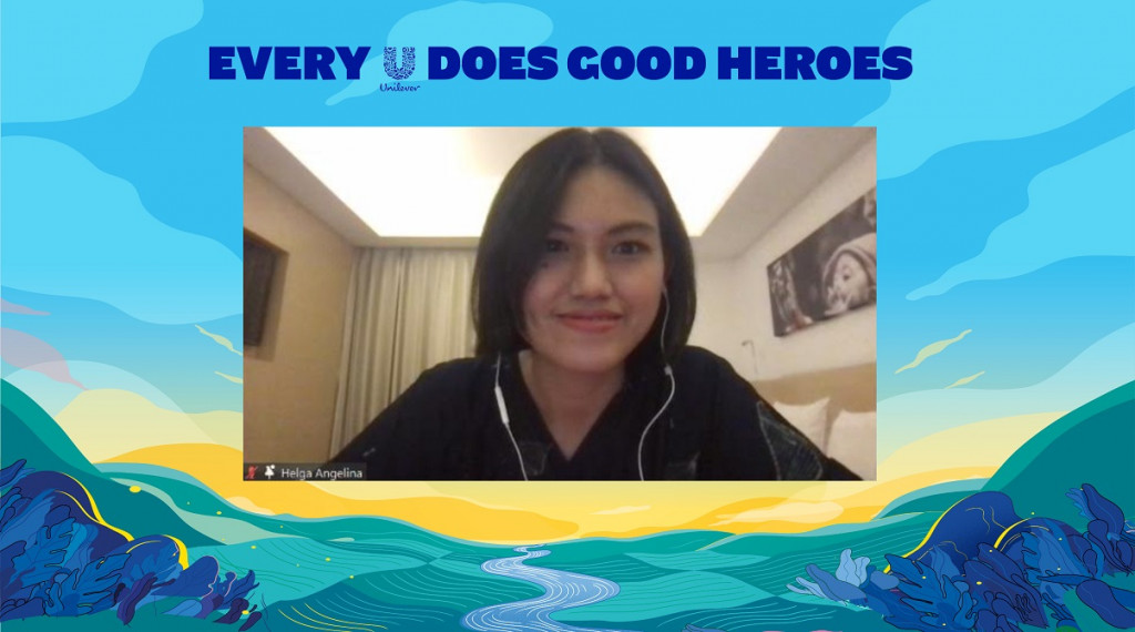 Helga Angelina Berikan SesI Mentoring 'Strategic Thinking & Sustainable Business'  (Foto: Unilever Indonesia)