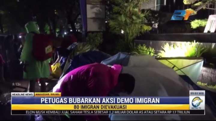 Tenda Dirusak Paksa, Imigran di Makassar Ngamuk