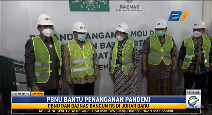 Antisipasi Gelombang 3 Covid-19, PBNU dan Baznas Bangun RS di Johaar Baru