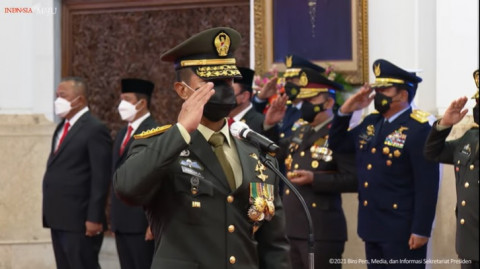 Jenderal Andika Perkasa Resmi Dilantik Jadi Panglima TNI