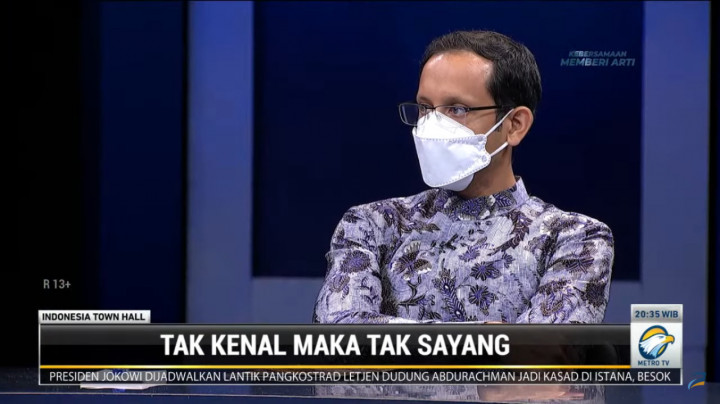 Nadiem: Menanamkan Toleransi Tak Cukup Pakai Kurikulum