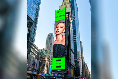 Wajah Lyodra Terpampang di Times Square New York