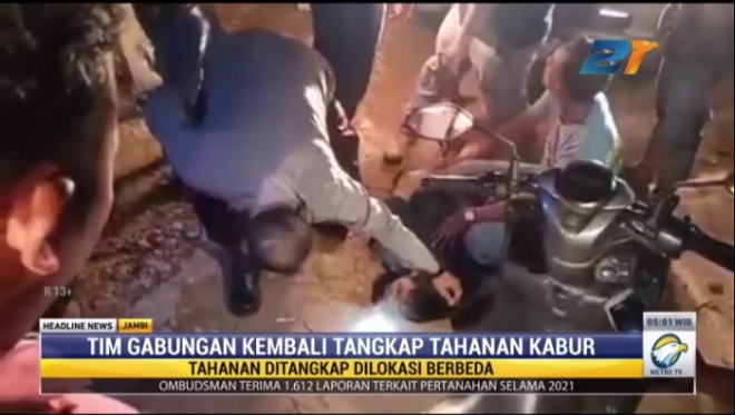 Tim gabungan kembali tangkap tanahan kabur. Foto: Dok/Metro TV