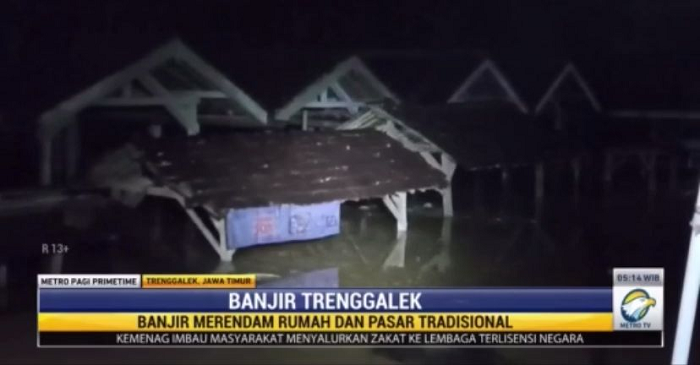 Dilanda Hujan Deras, 5 Kecamatan di Trenggalek Terendam Banjir
