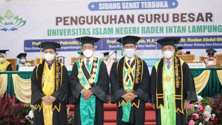 UIN Lampung Tambah 3 Guru Besar Baru
