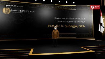 Guru Besar ITB Sabet Penghargaan Habibie Prize 2021