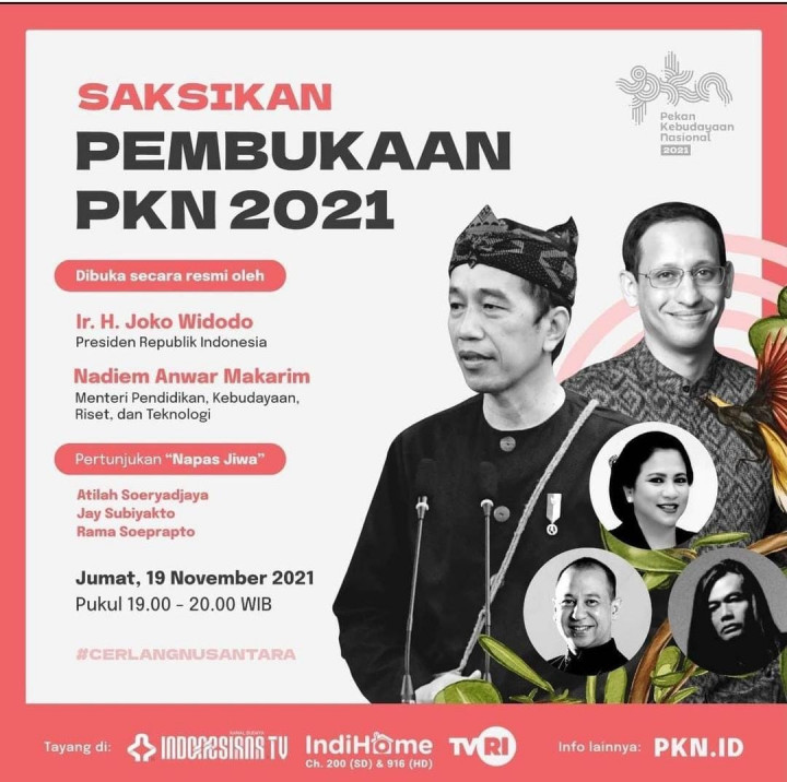 Presiden Dijadwalkan Membuka Pekan Kebudayaan Nasional 2021 Malam Ini