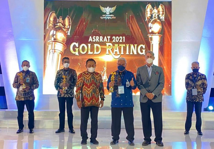 Bank Sumsel Babel Raih Predikat Gold Rank pada Asia Sustainability Reporting Rating 2021