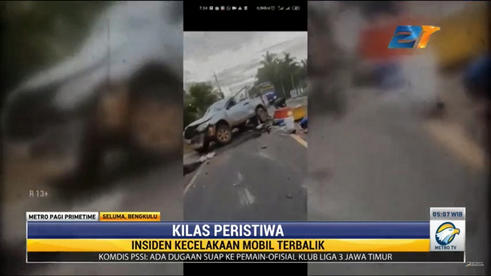 Mobil Bak Terbuka Alami Kecelakaan Tunggal, 2 Penumpang Meninggal