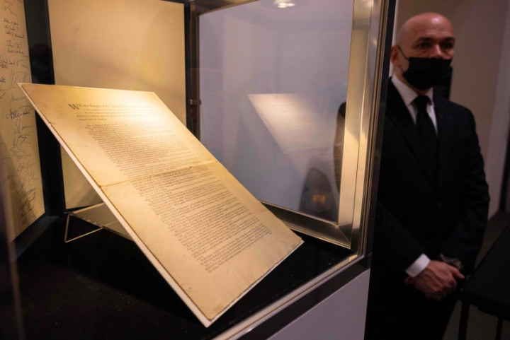 Salinan Asli Konstitusi AS Dilelang Seharga Lebih dari Rp611 Miliar