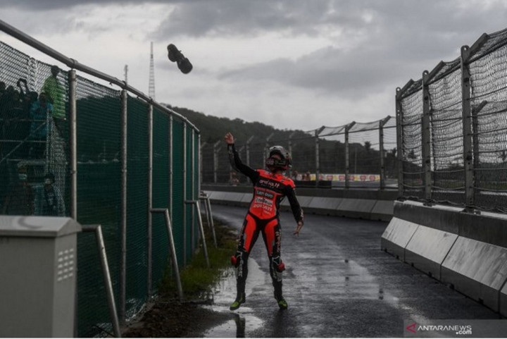 Pembalap World Superbike Scott Redding Menikmati Balapan di Mandalika