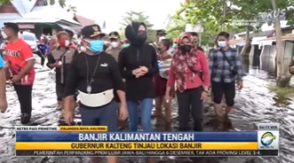 Gubernur Kalteng Pantau Kondisi Pengungsi Banjir Palangka Raya