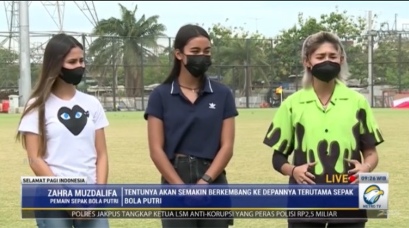 Jajal Merumput di JIS, Ini Komentar Atlet Sepakbola Putri Indonesia