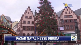 Pasar Natal Terbesar Hesse Jerman Dibuka di Tengah Pembatasan Covid-19