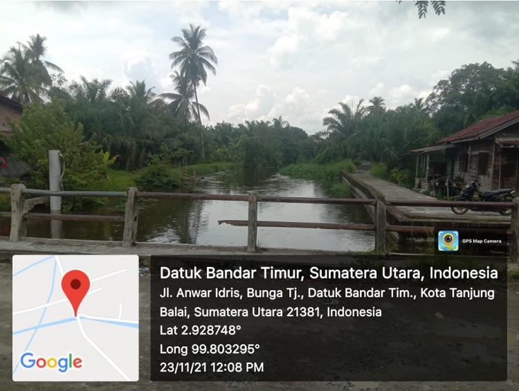 Banjir di Kota Tanjungbalai, Sumatra Utara. Foto: BNPB