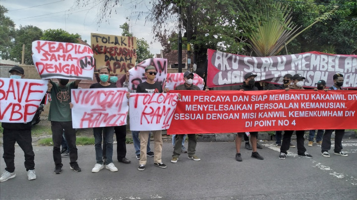 Eks Napi Lapas Narkotika Sleman Gelar Aksi Diam Tuntut Pelaku Kekerasan Ditindak