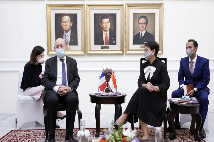 Menlu Retno Serukan Perdagangan Adil, Terbuka dan Non Diskriminatif dengan Prancis