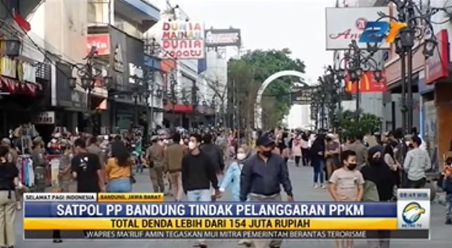 Di Bandung, Individu Paling Banyak Langgar Protokol Kesehatan
