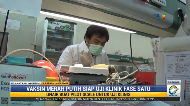 Vaksin Merah Putih Unair Ditargetkan Dapat Izin Darurat Juli 2022