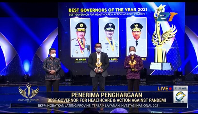 3 Gubernur Raih Penghargaan Best Governors of The Year for Healthcare