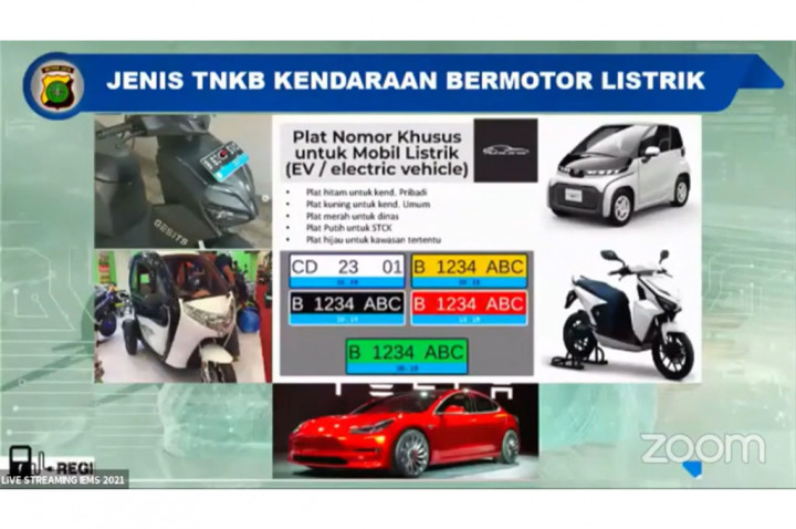 Ada 5 Pelat Nomor Kendaraan Listrik Di Indonesia