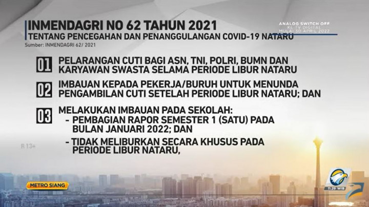 Ternyata Serinci Ini Inmendagri PPKM Level 3 saat Natal dan Tahun Baru
