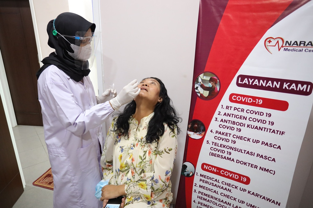 Rekan Media menjalani rapid tes antigen (Foto: Dok HAM Jakarta)