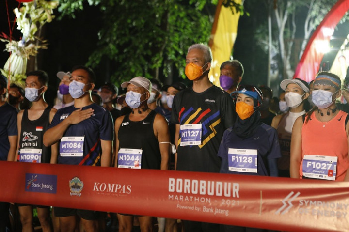 Cerita Istri Ganjar Jadi Peserta Borobudur Marathon 2021