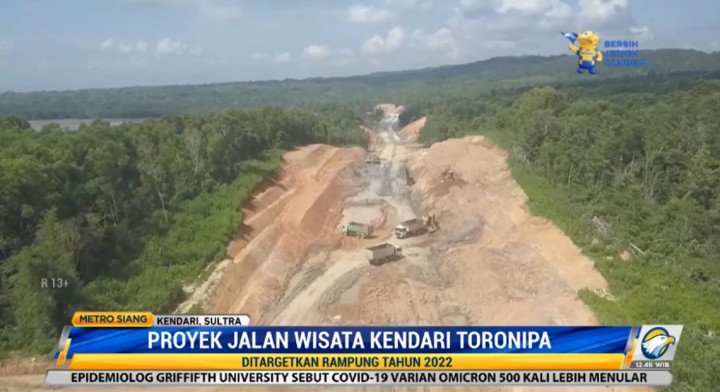 Progres Jalan Wisata Kendari-Toronipa 68%, Target Rampung 2022