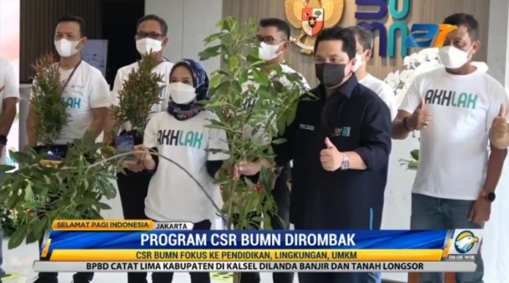 Erick Thohir Dorong CSR BUMN Fokus ke Pendidikan, Lingkungan, dan UMKM