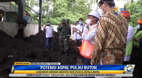 Gubernur Sultra Dorong Penggunaan Aspal Buton dan Investasi Nikel