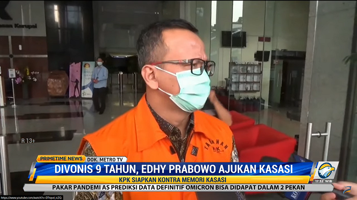 Edhy Prabowo Ajukan Kasasi, Tim Jaksa KPK Segera Susun Kontra Memori Kasasi